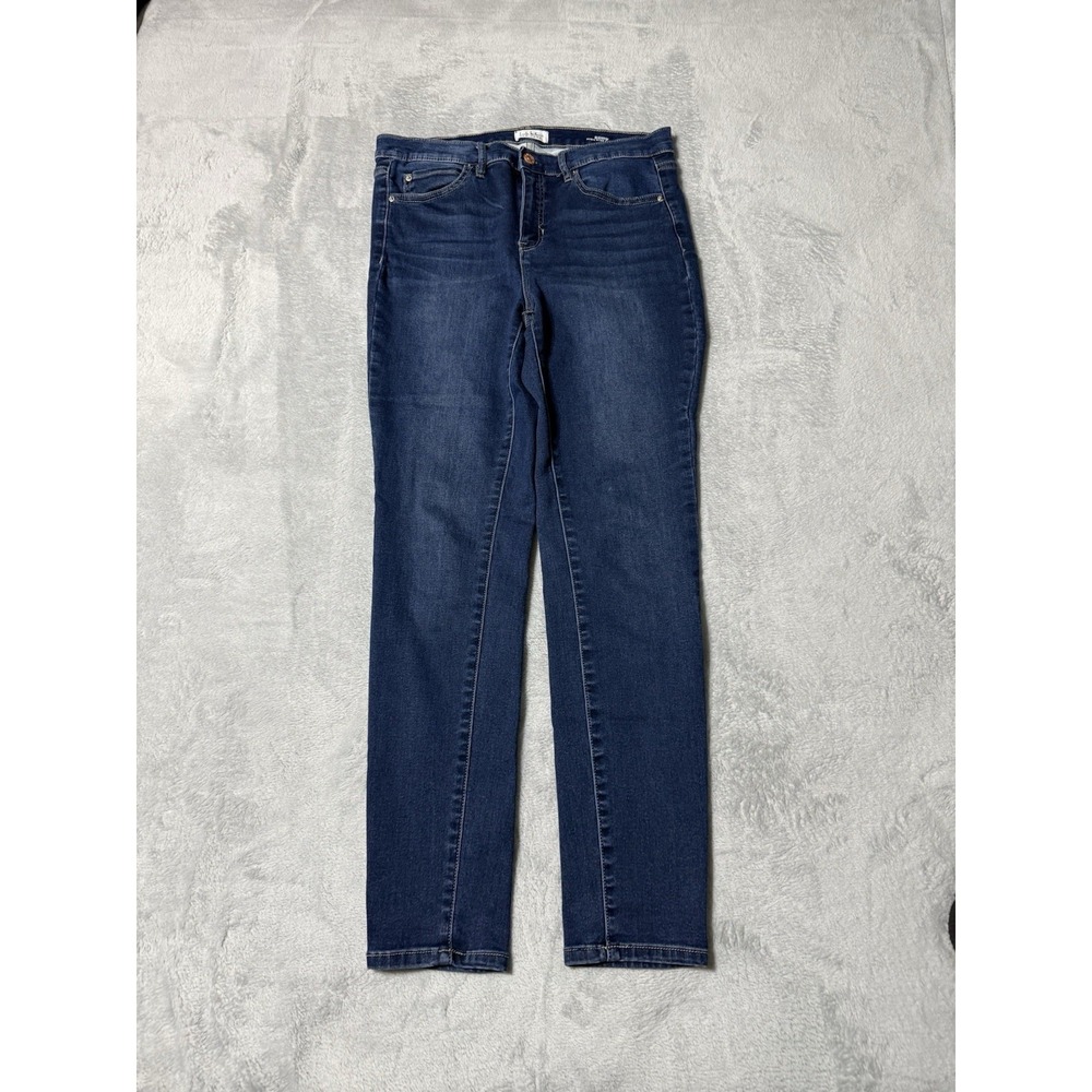 Nicole Miller Jeans Womens 30x28 Blue SOHO High Rise Skinny Medium Wash Denim‎